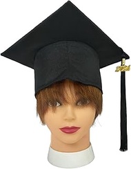 Graduation cap with tassels, mortar board for adults, high school bachelor academic hat, 2024 gradua