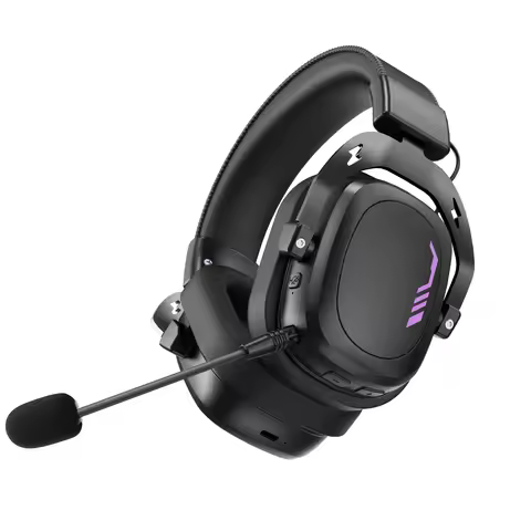 ARTTI Wireless Bluetooth Gaming Headset Over Ear 7.1 Surround Sound Gaming Headphones with Mic Low L