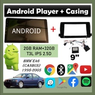 Android Player With Casing For BMW E46 1998-2005 (canbus- 9 inch)