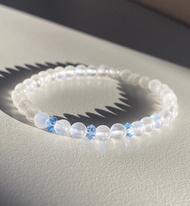 斯里蘭卡強藍光月光石手鍊