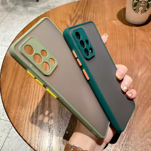 Matte Translucent Hard Case On For Samsung Galaxy A51 A71 4G A31 A21S A12 5G Shockproof Silicone Bac