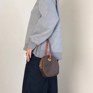 【日本直送 名牌中古包】CELINE સેલિન મકાડમ (MACADAM) 側背包 棕色 PVC皮革 vintage 古董 zhsca6