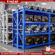 【Load 1000kg】 All-Iron Rack 3/4 Layer Heavy Duty Steel Rak Household Warehouse Boltless Shelves Rak
