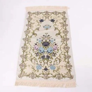 Turkish Prayer Rug Turkey Premium Imported Material Floral Motif Prayer Rug 70x125cm - Navy Pinkbiru