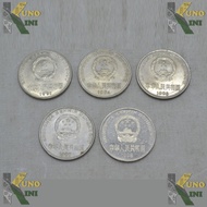 KOIN KUNO 1 YI YUAN TAHUN 1991 - 1998, 5 pcs