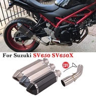 For Suzuki SV650X SV650 SV 650 2016 2017 2018 2019 2020 Motorcycle Exhaust Escape Silencer System Li