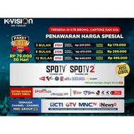 K-Vision Paket SPOTV KVISION MotoGP Bulutangkis 90 Hari 180/360