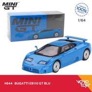 MiniGT 644 Bugatti EB110 Gt Blu Mini GT
