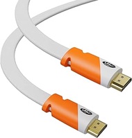 Flat Cable HDMI - 2.0 - High Speed HDMI Flat Wire, by Ultra Clarity - CL3 Rated - Audio Return Channel (ARC) 4K Ultra HD 2160p / Bandwidth up to 18Gbps / 3D HD 2 X 1080p Ready (40 feet 1-Pack)
