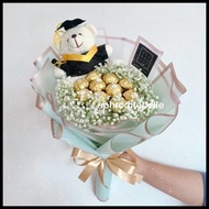 10 Ferrero Buket &amp; Boneka Wisuda Premium / Hadiah Buket Kelulusan Anak
