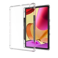TPU Clear Case For Amazon Fire Max 11 2023 with Pencil Holder Airbag Shockproof Silicone Case