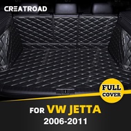 Auto Full Coverage Trunk Mat For VOLKSWAGEN VW JETTA 2006-2011 10 09 08 07 Car Boot Cover Pad Interior Protector Accessories