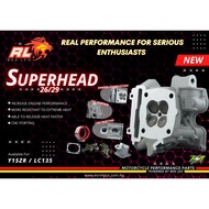 HEAD REDLEO LC135 Y15 CNC // 22-25 23-26 (BIGWATER) 24-27 25-28 CYLINDER HEAD RACING