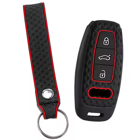 For Audi A3 8Y A4 A6 A7 A8 E-tron Q5 Q8 C8 D5 Silicone Car Smart Key Case Cover Auto Styling Protect