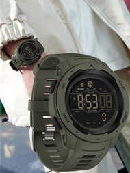 Sanda品牌男士運動手表,帶計步器,卡路里計數器,50米防水,led數字顯示,手錶2145