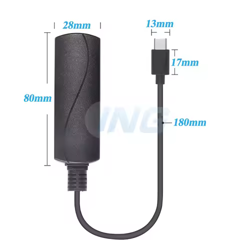 POE to Type-C Driver, 5V 2.4A Output with IEEE802.3af Standard and 10/100Mbps, PD charging and Mobil