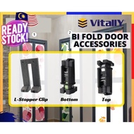 Original VITALLY Bi Fold Door Roller Accessories Bi-Fold Door Roller Stopper Clip Folding Door Rolle