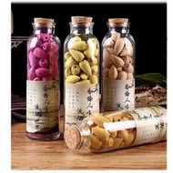 (100 Tablets) Colorful Frankincense Bud Incense Bottle