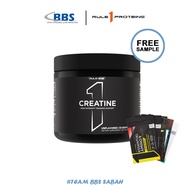 Rule 1 Creatine 150 Gram (30 Servings) - Creatine Monohydrate, R1, ON, BSN, Muscletech, FREE SAMPLE