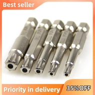 7-Pointed Hole  Screwdriver Bit TT20 TT25 TT27 TT40 TT45 5 Pieces Hexagonal Handle Seven-Pointed Sta