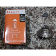 FSL Foshan Lighting Car Bulb H7 12V 55W Headlight Low Beam Halogen Clear Light 3200k Warm