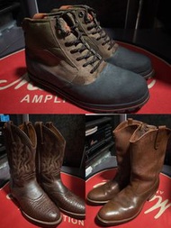 中古美版 牛仔 高筒 真皮 長靴boot/Vans LXVI Module All Terrain Hi Hiking Boots 行山 防水 登山鞋 男款  Vibram 棕色靴子