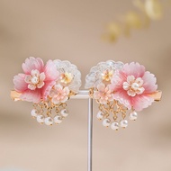 Preliminary Lotus Children's Ancient Hair Accessories Peony Clip Female Baby Ancient Costume Hanfu Accessories Girls' Chinese Style Headdress