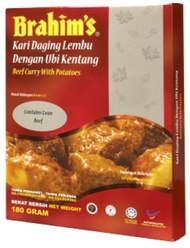 Brahims Kari Daging Lembu Dengan Ubi Kentang 180g / Beef Curry With Potatoes Brahim Brahims MRTE MRE