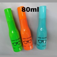 Big Bottle Lens Spray 80ml Spectacle Sunglasses Cleaner Colorful Green Blue Orange Pembersih Cermin Mata Botol Besar 1pc