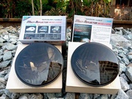 1 คู่ ไฟหน้า RAYBRIG  กลม โคมเพรช สีดำโครม Black smoke ขนาด 7 นิ้ว สำหรับ Mazda mx-5 NA toyota hilux