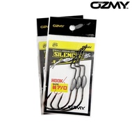 Weedless Hook Soft Plastic Ozmy Silencer , Zman , size micro 1/0 2/0 3/0 4/0 5/0 6/0 7/0 J Hook mata