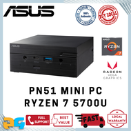 ASUS PN51 Mini PC Barebone NUC Office AMD Ryzen 7 5700 Win 10 Pro