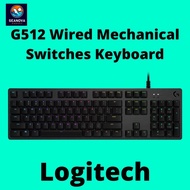 Logitech G512 Wired Gaming Keyboard Mechanical Switches Tactile / Clicky