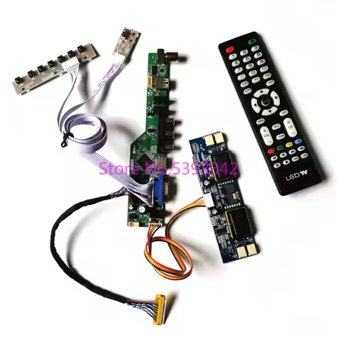 Fit M201EW02 V.1/V.8/V.9/V.B/V.C/V.F VGA AV USB Remote TV 30Pin LVDS Analog Signal 4CCFL 1680*1050 L