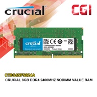 Crucial 8GB DDR4 2400Mhz Sodimm Value Ram - CT8G4SFS824A