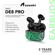 DMES DE8 PRO True Wireless Stereo Bluetooth 5.1 IPX6 LED Smart Touch Low Latency Gamer Earbuds