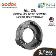 GODOX ML-GB Mount to Bowens Mount Adapter Ring for ML60ii-Bi, ML100-Bi, ML30