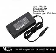 (ประกัน 18 เดือน) สายชาร์จ โน๊ตบุ๊ค for MSI Alpha 17 C7V C7VF C7VG 240W ที่ชาร์จคอมพิวเตอร์สเปกท็อป 