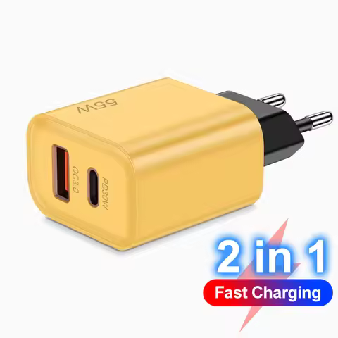 Total 55W USB C PD 30W Fast Charger for iPhone 15 14 13 Samsung Huawei Mate60 Nova Xiaomi OPPO POCO 