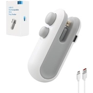 LX IntMfr. Mini Bag Sealer, USB-C rechargeable, 2 in 1 Heat Sealer with Cutter and Magnet, Mini Rese