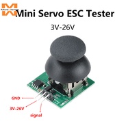 DC3-26V 1-6S Battery Small Servo ESC Tester PWM Governor Steering Wheel Gear Speed Controller Test M