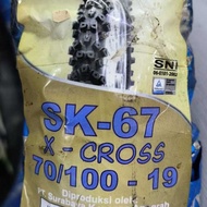 🔥OFFER🔥  PRIMAAX TYRE TAYAR 2021 SK67 X-CROSS TUBE TYRE RIM 19 ( 70/100*19 )