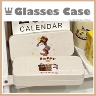 ✿Coububu✿ Japanese Ins Cute Cartoon  Bear Hard Case Holder Sunglasses Case Eyeware Box for Sunnies a