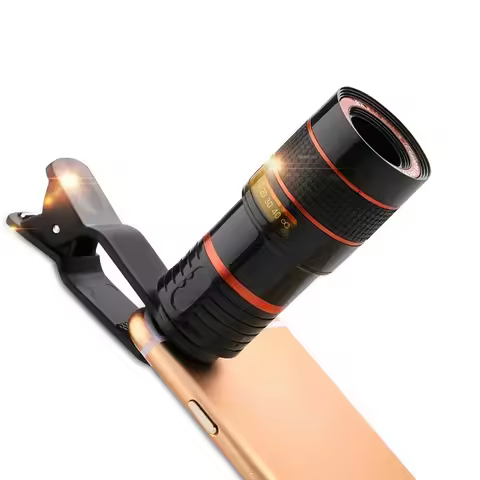 Lens Universal Clip 8x Zoom Phone Camera Telephoto Lens Monocular Telescope Phone Universal Optical 