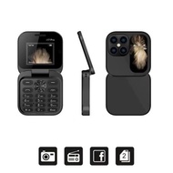 (พร้อมจัดส่งในประเทศไทย) Mini Phone i17 Pro ภาษาไทยพร้อมฝาพับ 2 ซิมการ์ดโทรศัพท์น่ารักภาพถ่ายวิดีโอเ