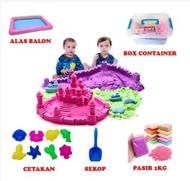 Mainan Pasir Warna Ajaib Magic Sand Cetakan Pasir Paket Pasir 1 Kg Mainan Pasir Anak Mainan Anak Pas