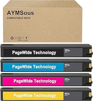 Ink Cartridge Replacement for HP 972A for HP 972 for HP PageWide Pro 477dw 577dw 452dw 352dw 377dw 4