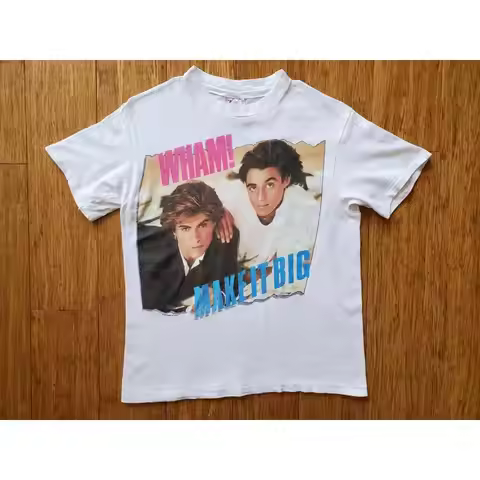 Vintage 1985 Wham! Make It Big T Shirt Size S/M George Michael