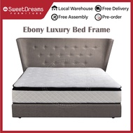 EBONY LUXURY BED FRAME | SINGLE / SUPER SINGLE / QUEEN / KING | DIVAN / DRAWERS / STORAGE BEDFRAME