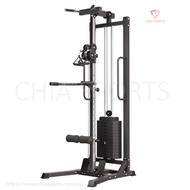 Single Stack Dual Pulley Cable Machine Adjustable Crossover Functional Trainer Lat Pulldown Pull-up 